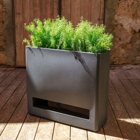 RECHTECKIGER TOPF MIT RÄDERN BROMELIA 78