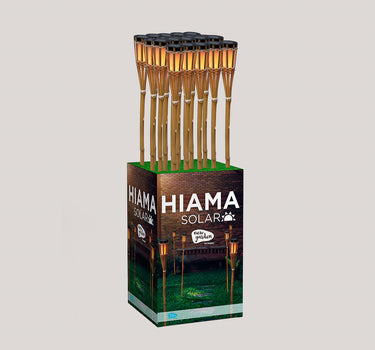 HIAMA Solar-Gartenspieße mit Feuereffekt (24 Stück)