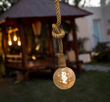 Hängelampe aus Juteschnur SIMON