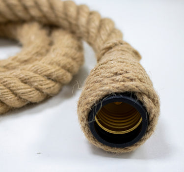 Hängelampe aus Juteschnur SIMON