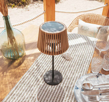 OKINAWA BAMBUS-SOLAR-TISCHLAMPE